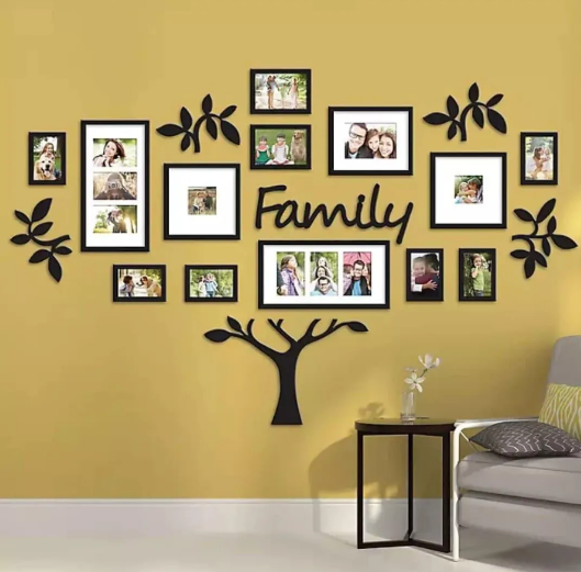 Wall Decor Photo Frame - Family Tree Set