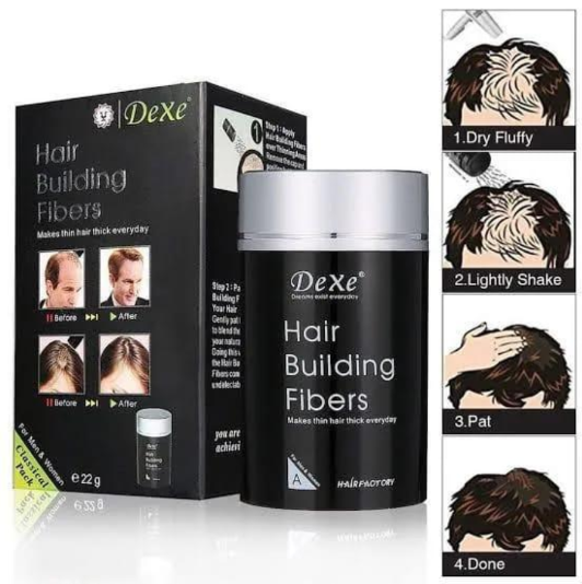 DEXE Hair Building Fibers | Black Hair