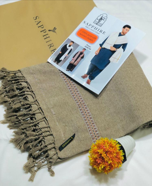 Velvet Winter Shawl for men