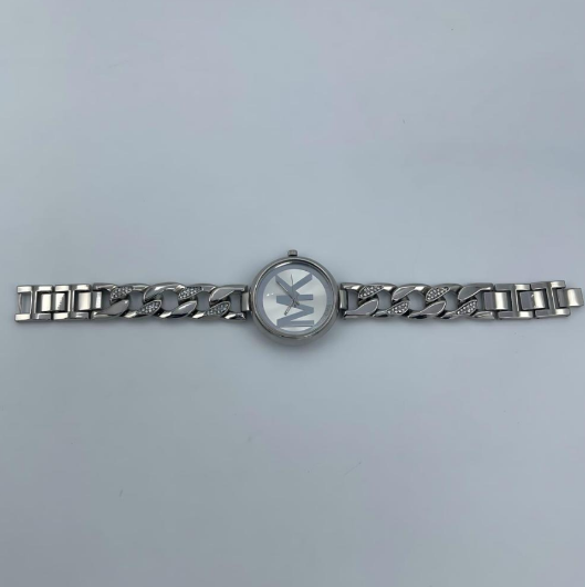 MK Inspired Silver Tone Stainless Steel Watch