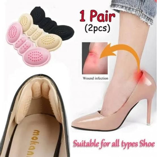1 pair of Heel Liner Grips Protector Anti Keep Abreast Heel Pads Foot Care Insert Cushion