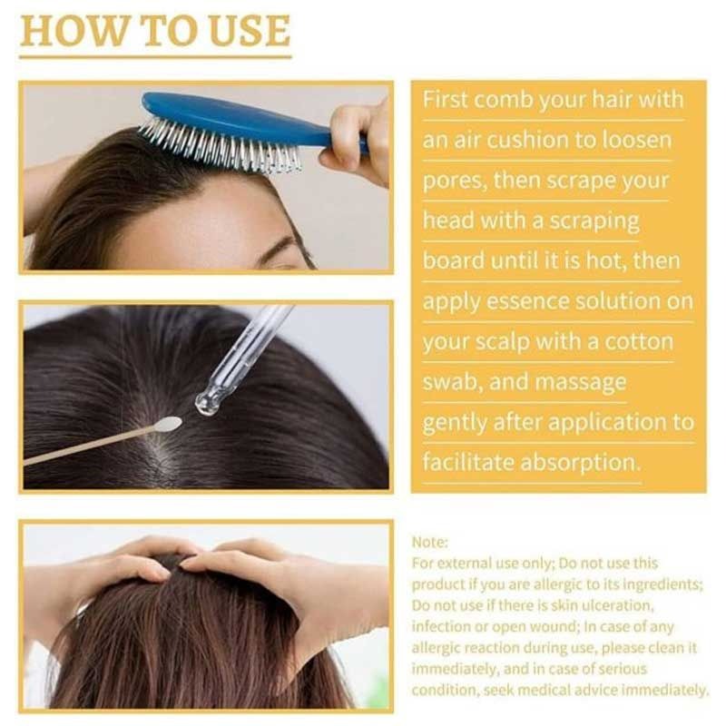 Anti greying Hair Serum Ganoderma Lucidum Black Hair Solutions 30ml