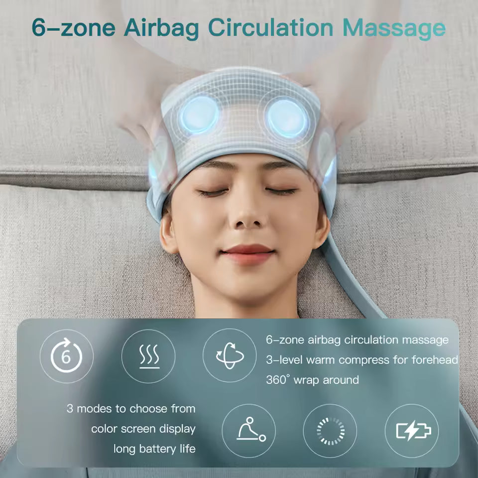 Smart Air Presser Massager for Migraine Headache